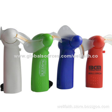 LED Handheld Message Fans, Made of ABS + PVC Materials
